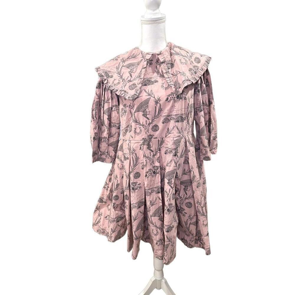 Sindiso Khumalo Net Sustain Pleated Cotton Dress, size 10 NWT